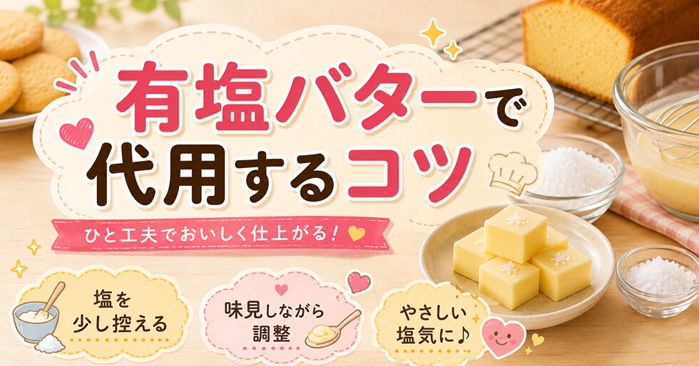 有塩バターで代用するコツ