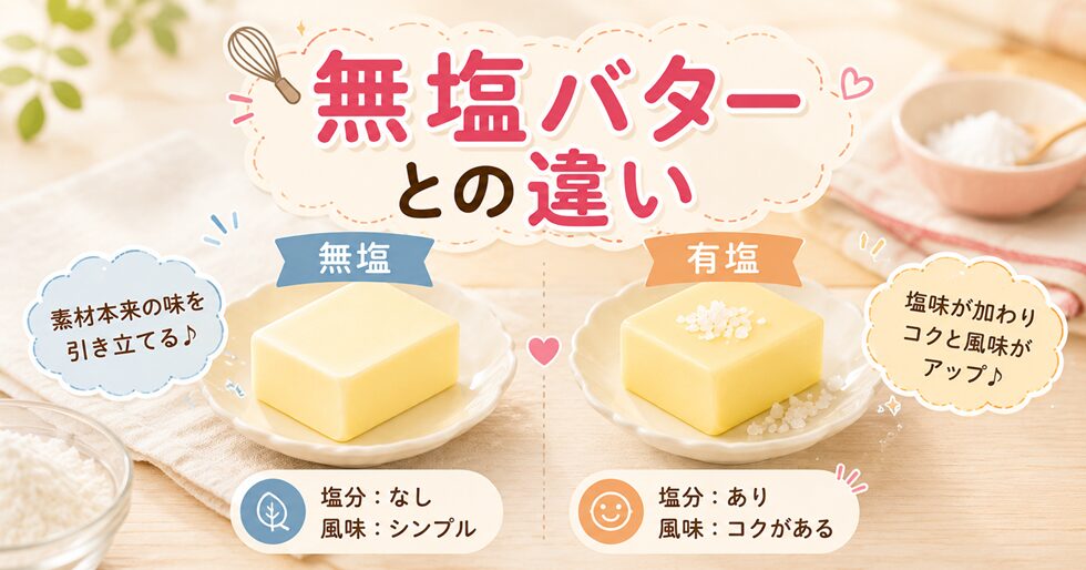 無塩バターとの違い