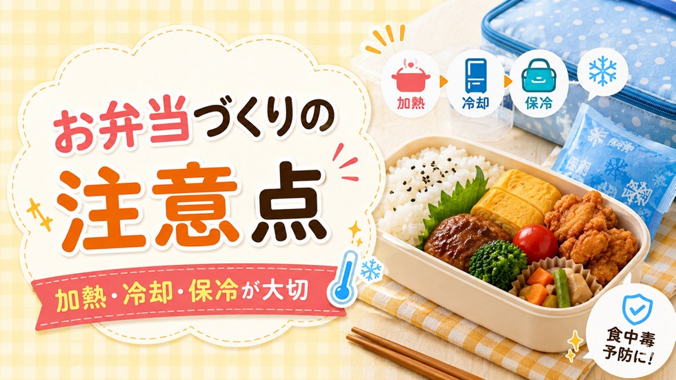 冷めても美味しいおかずを弁当に入れるときの注意点