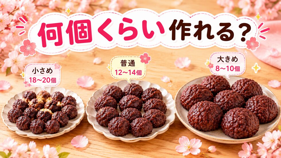 何個くらい作れる?