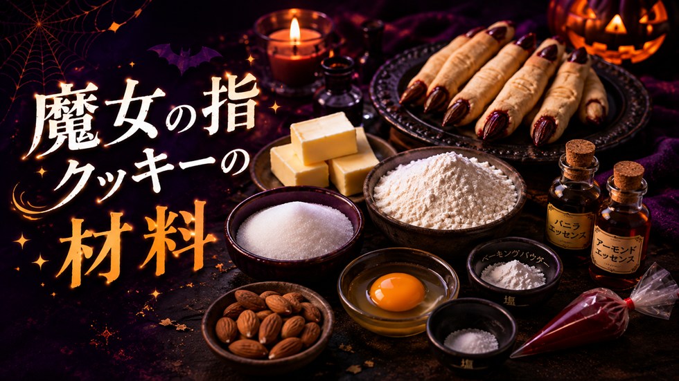 魔女の指クッキーの材料