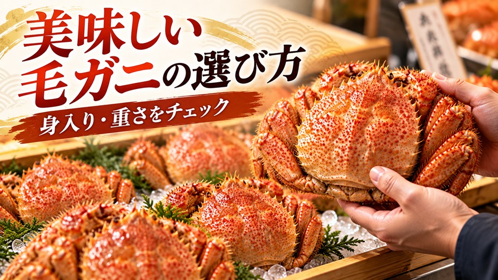 美味しい毛ガニの選び方|店頭と通販では見るところが違う