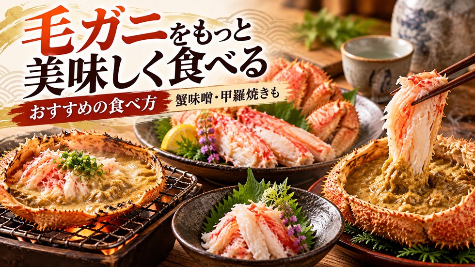 毛ガニをもっと美味しく食べるおすすめの食べ方