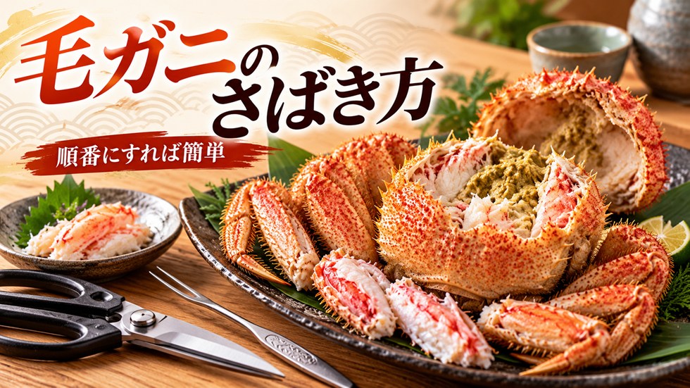 毛ガニのさばき方|初心者でも順番にすれば難しくない