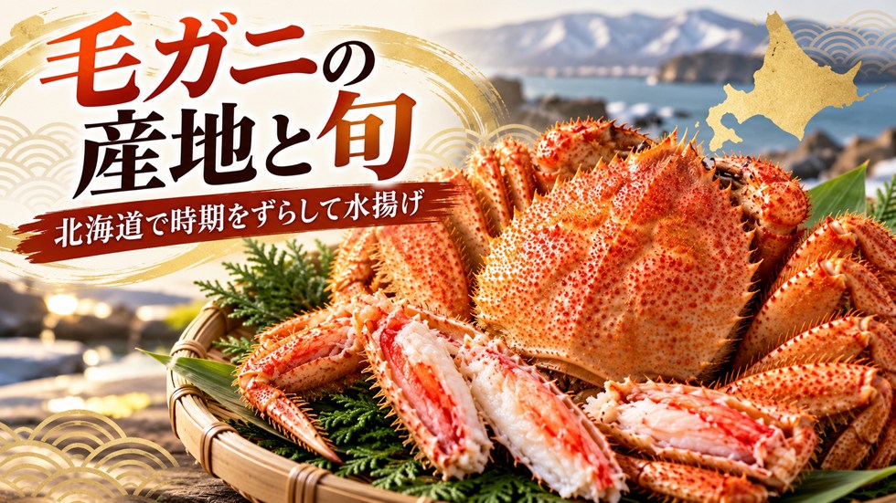 毛ガニの産地と旬は?北海道では時期をずらして水揚げされる