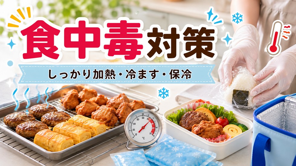 運動会のお弁当を傷みにくくする食中毒対策