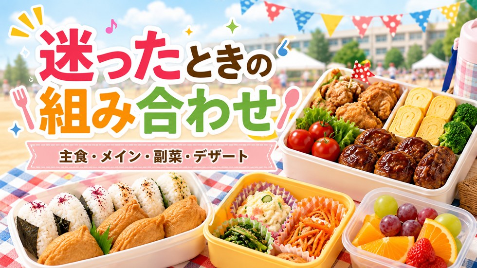 運動会のお弁当は何を入れる?迷ったときの組み合わせ
