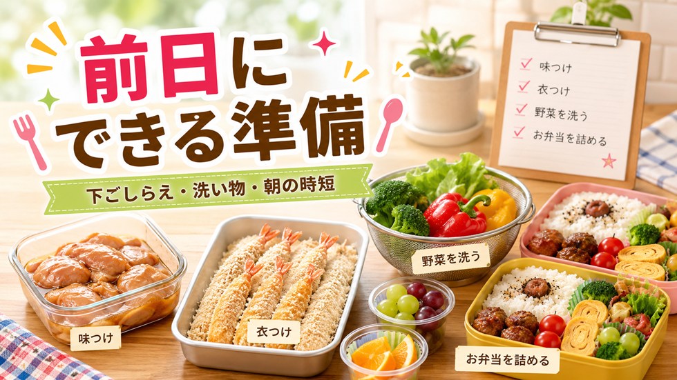 運動会のお弁当は前日にどこまで準備できる?