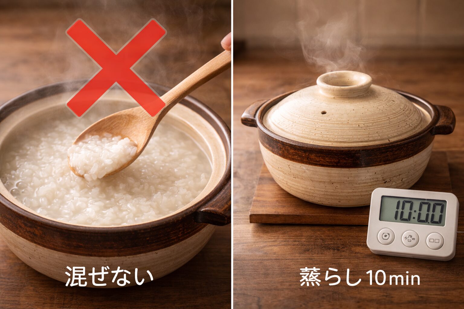 お粥の失敗しない炊き方のコツ