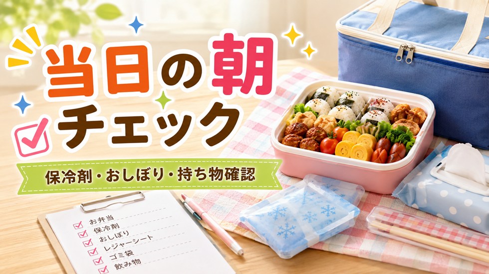 運動会当日の朝に確認したいお弁当チェックリスト