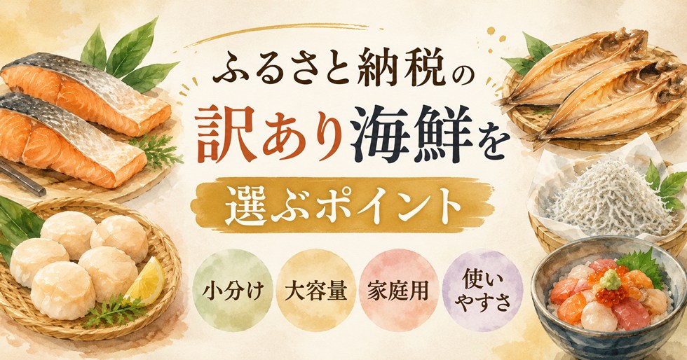 ふるさと納税の訳あり海鮮を選ぶポイント