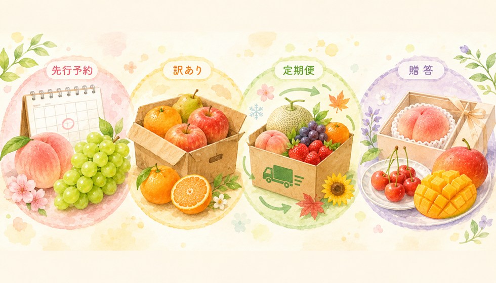目的別に見ると選びやすいフルーツ返礼品