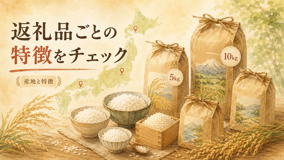 返礼品ごとの特徴をチェック