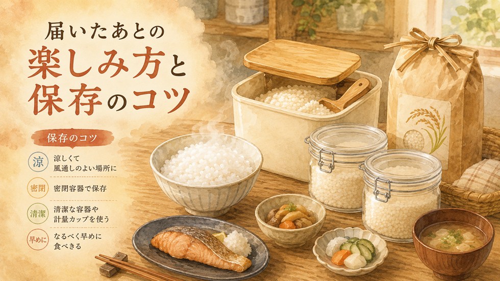 届いたあとの楽しみ方と保存のコツ