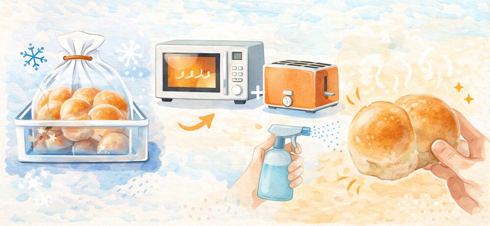 コストコの冷凍ディナーロールを「焼きたて」のように解凍するコツ