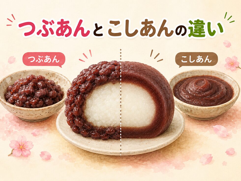 つぶあんとこしあんの違い