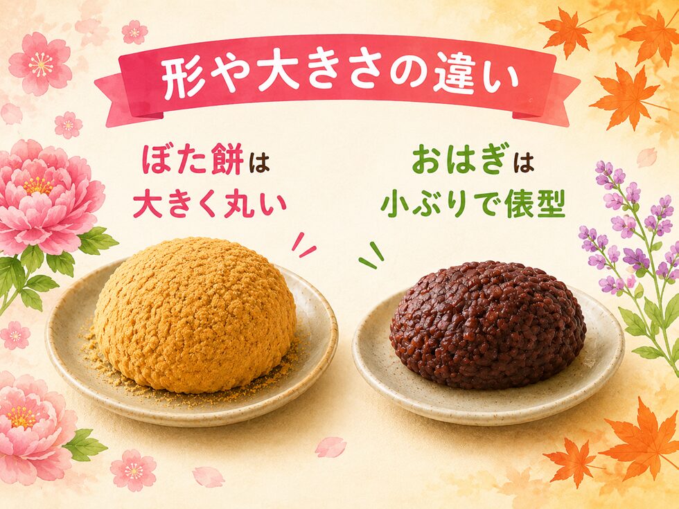 形や大きさの違い