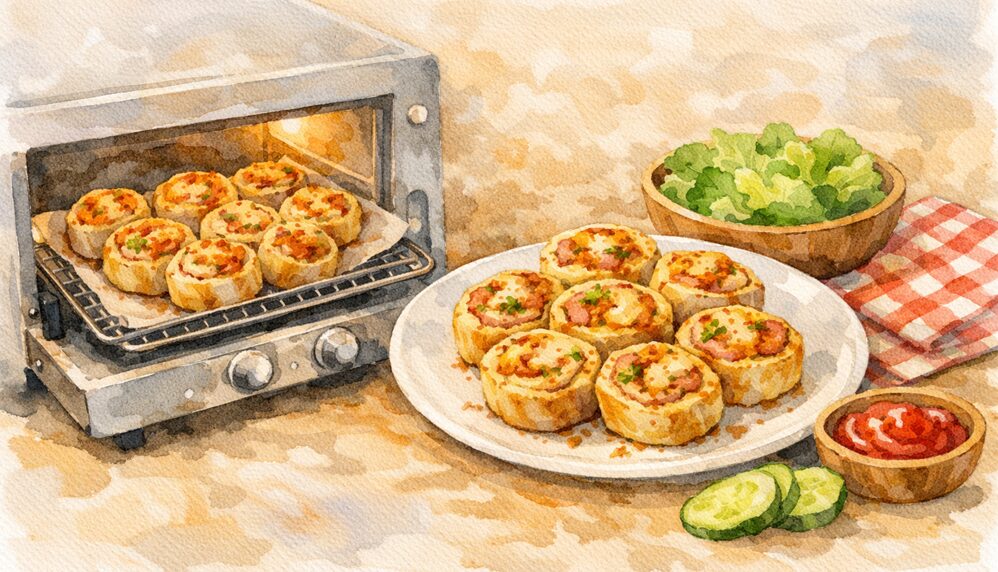 トースターで焼きハイローラー