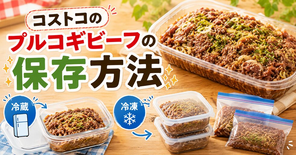 コストコのプルコギビーフの保存方法・冷凍保存方法