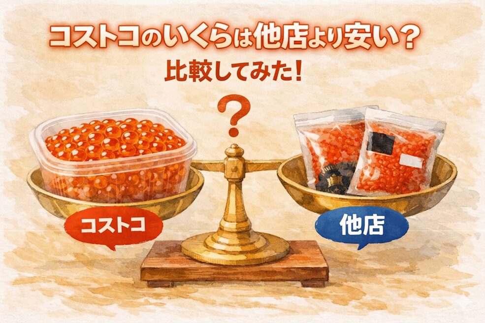 コストコのいくらは他店より安い？比較してみた