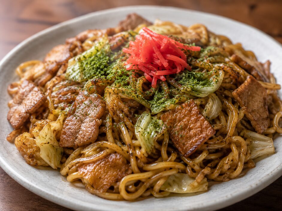 ぬれ煎餅焼きそば
