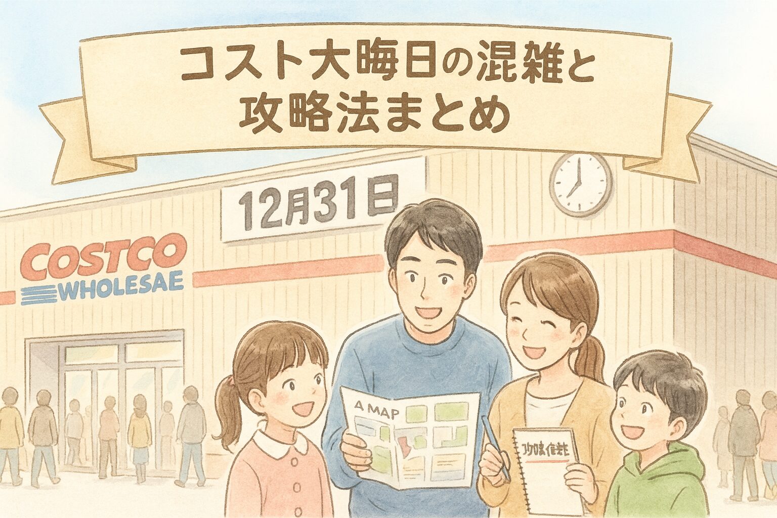 コストコ大晦日の混雑