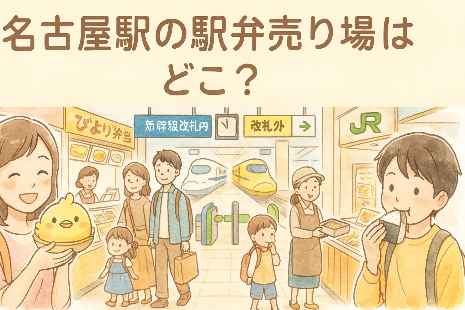 名古屋駅の駅弁の売り場はどこ？