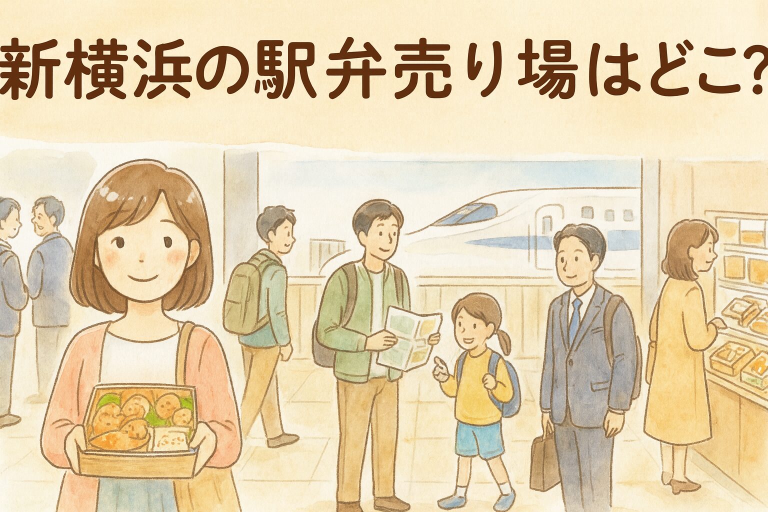 新横浜の駅弁売り場はどこ？