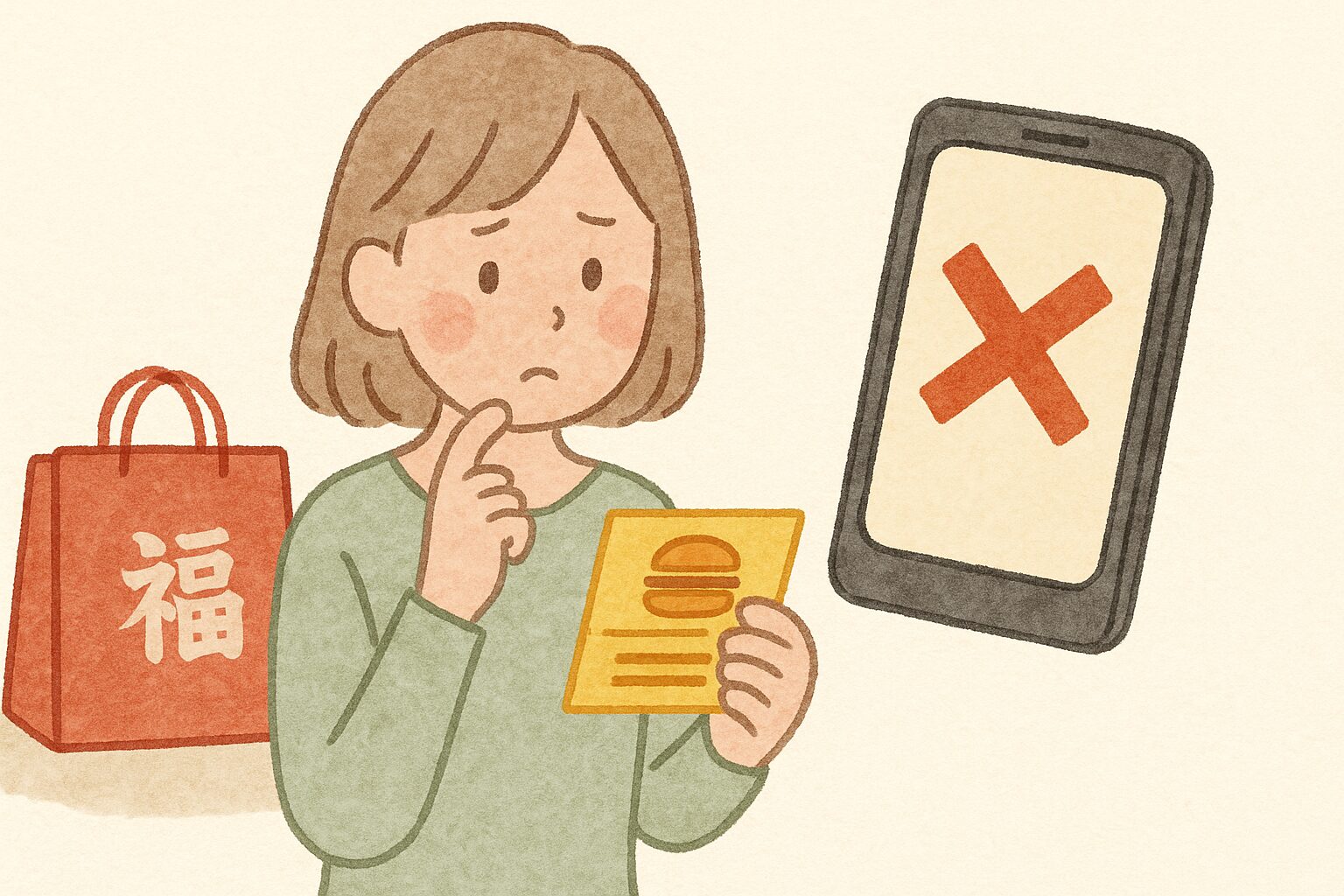 マック福袋クーポンはモバイルオーダー不可