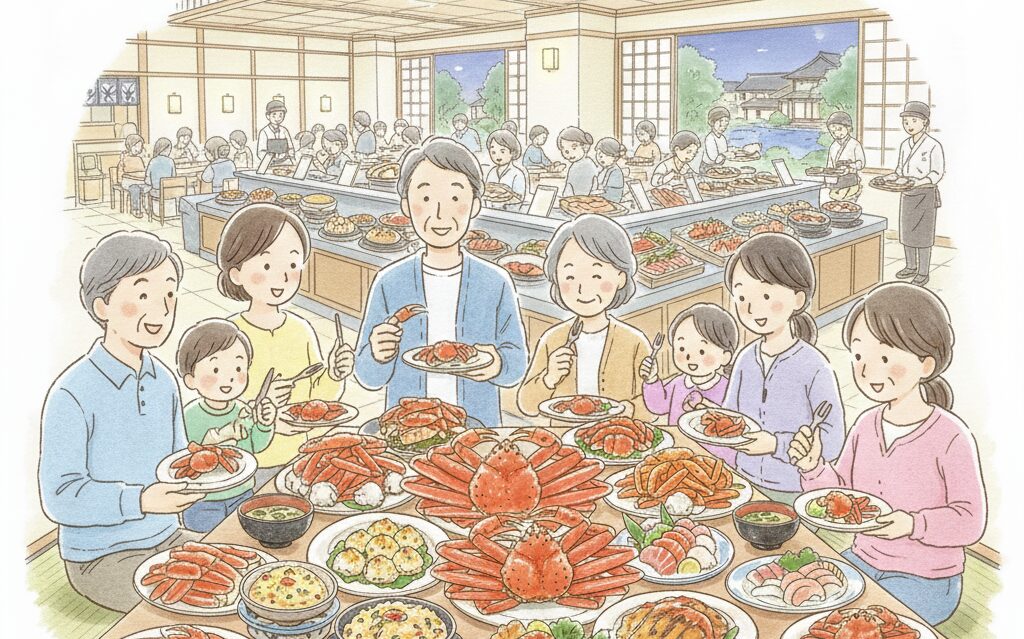 佳松苑のカニ食べ放題口コミまとめ