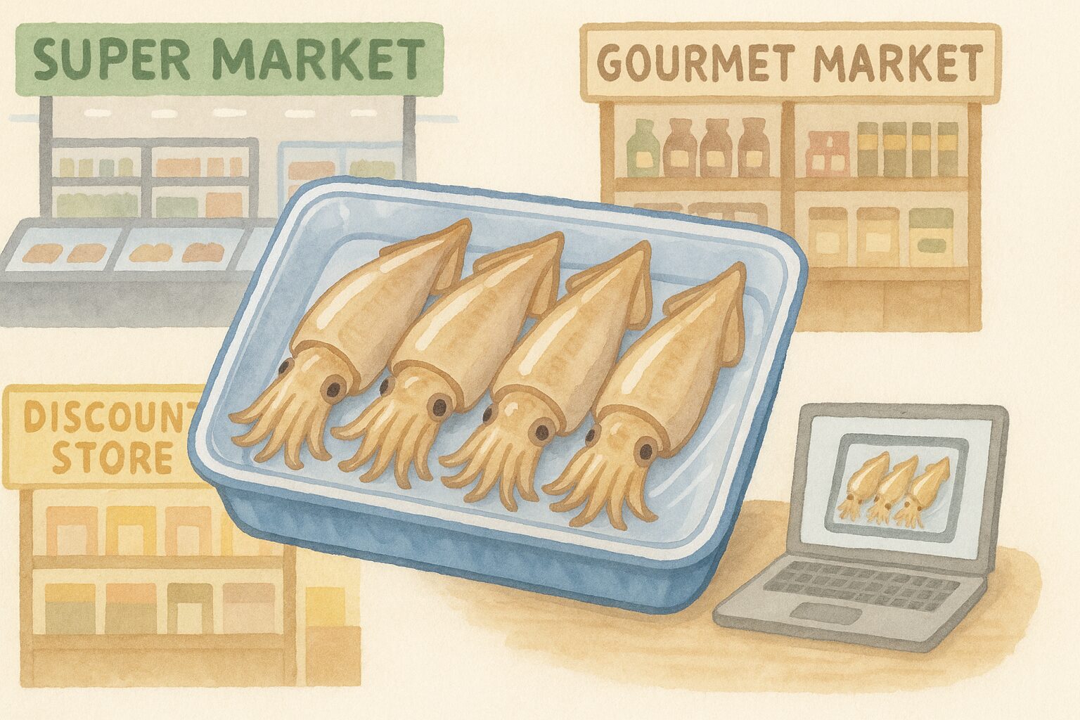 子持ちヤリイカはどこに売ってる？業務スーパー・成城石井・ドンキ＆通販を徹底調査