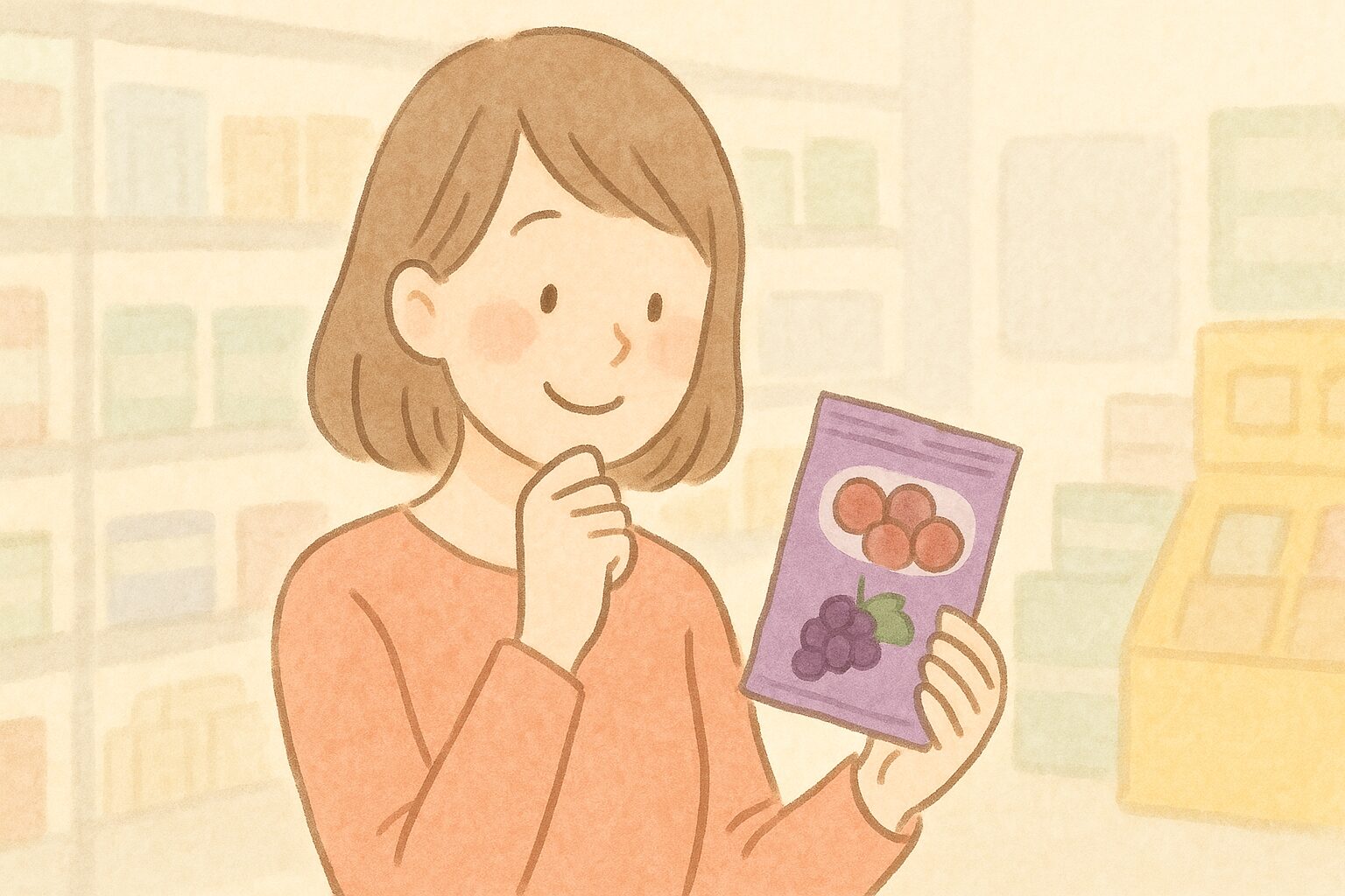 カリカリ梅のぶどう味は通販で買える？