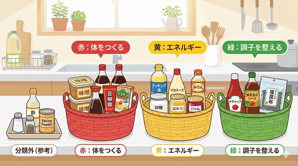 調味料は何群?分類の全体像