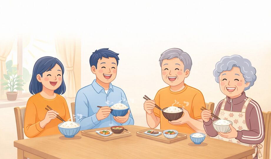 【年齢別】ご飯の量は何グラム？40代・50代・60代の女性男性と高齢者