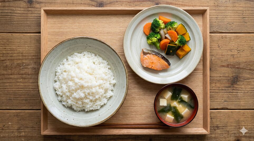 ご飯の量おおかずの栄養バランス