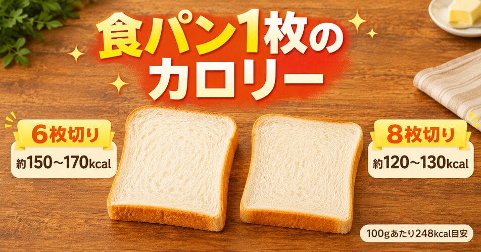 食パン1枚のカロリー