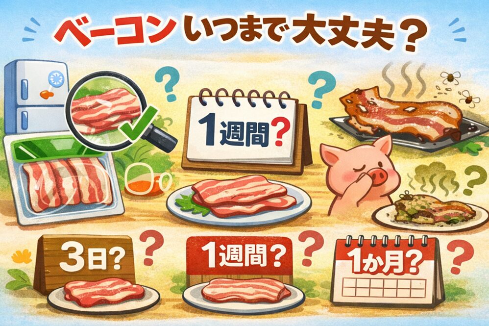 ベーコンの賞味期限切れはいつまで？