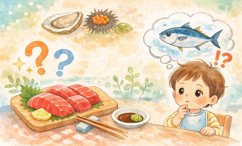 マグロの刺身は何歳から考える？