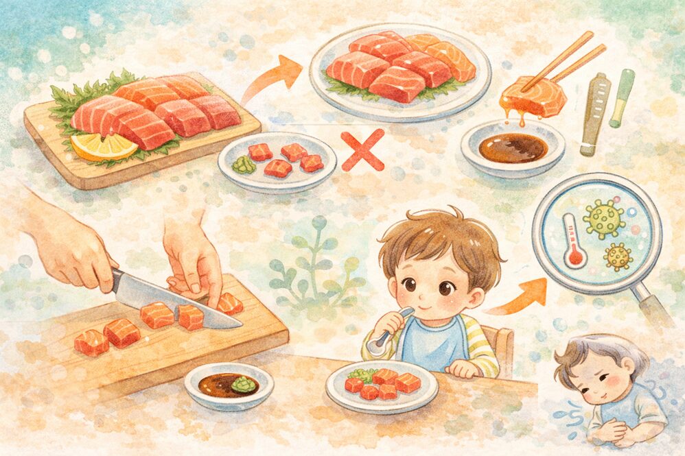 刺身を食べさせるときの注意点