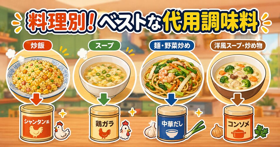 料理別におすすめの代用品