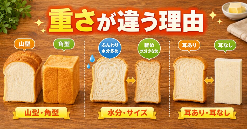 重さが違う理由