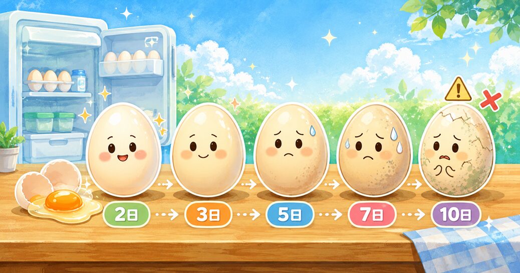 冷蔵庫保存の卵は何日まで食べられる？日数別の目安