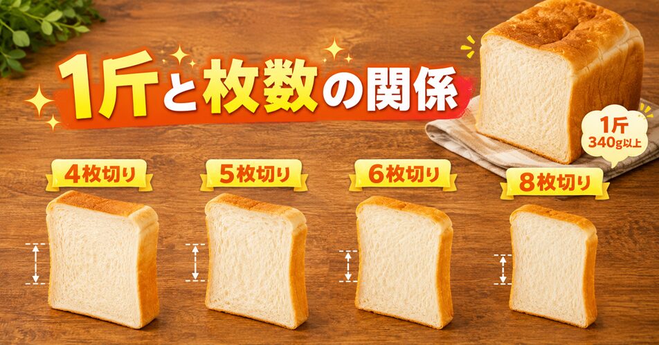 1斤と枚数の関係