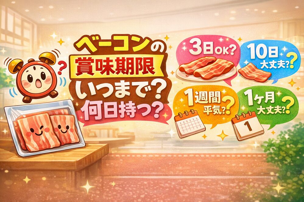 ベーコンの賞味期限切れはいつまで？何日持つ？3日・10日・1週間・1ヶ月の判断目安