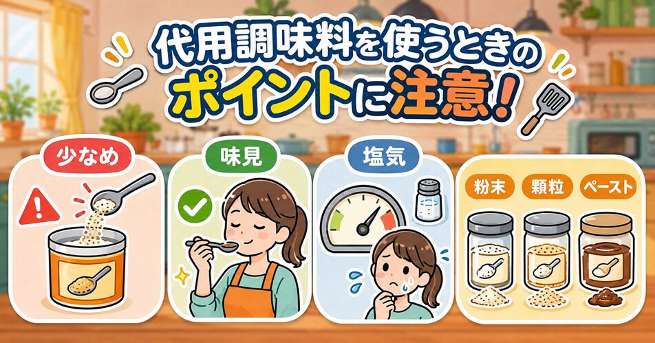 ウェイパァーを代用するときの注意点
