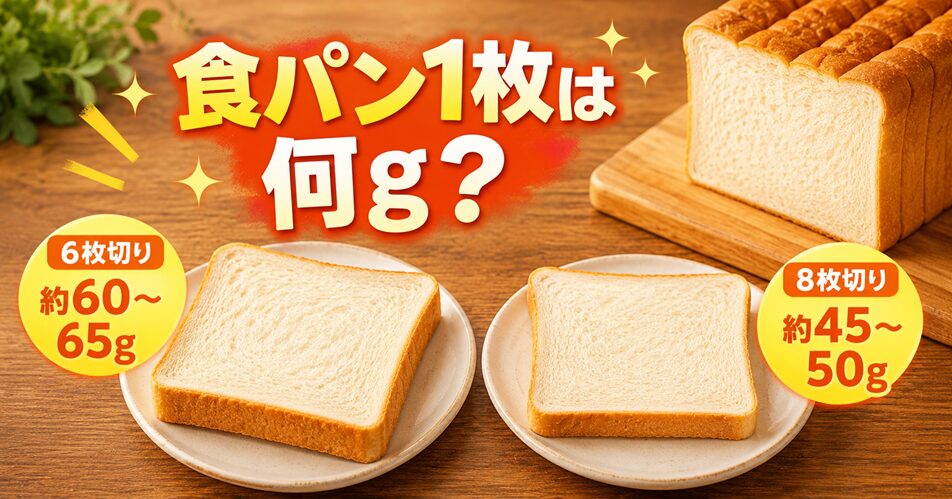 食パン1枚は何g？