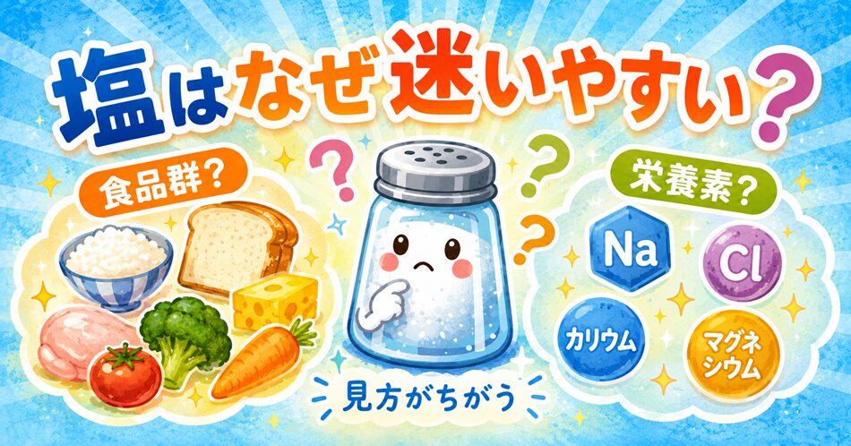 塩はなぜ迷いやすい?