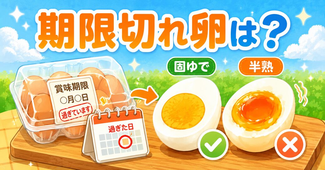 賞味期限切れの卵をゆで卵にしても大丈夫?