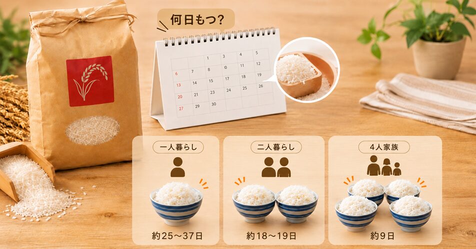 米5キロは何人分・何日分？