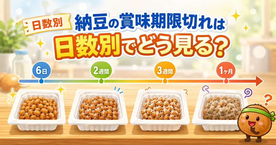 納豆の賞味期限切れは日数別でどう見る?